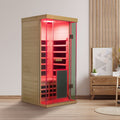 1-Person Hemlock Full-Glass Sauna