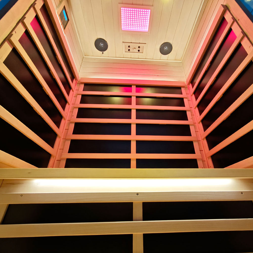 2-Person Hemlock Full-Glass Sauna