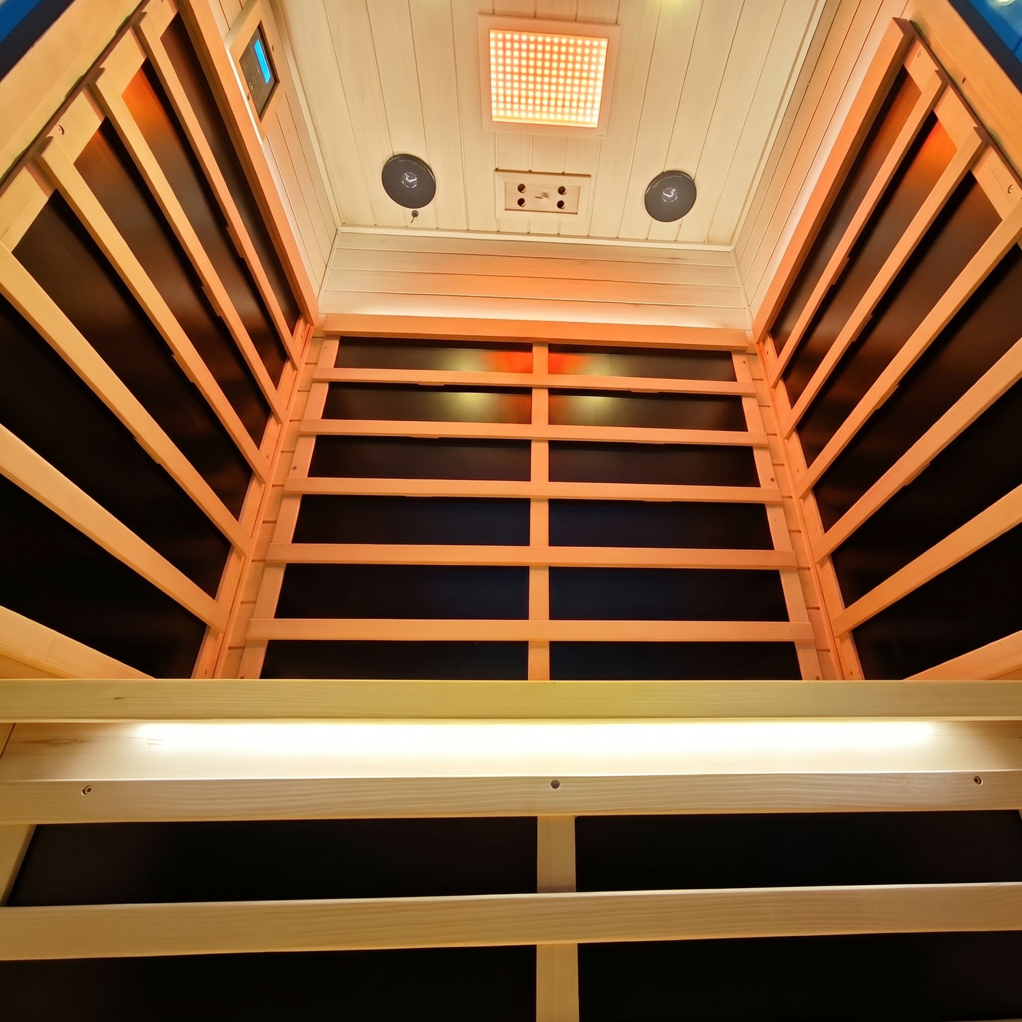 2-Person Hemlock Full-Glass Sauna