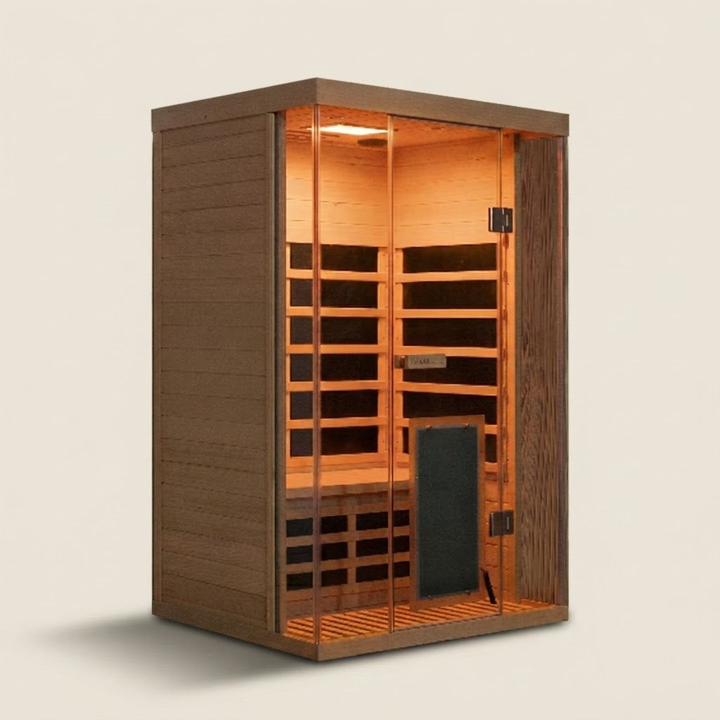 2-Person Hemlock Full-Glass Sauna