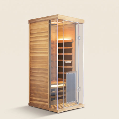 1-Person Red Cedar Full-Glass Sauna