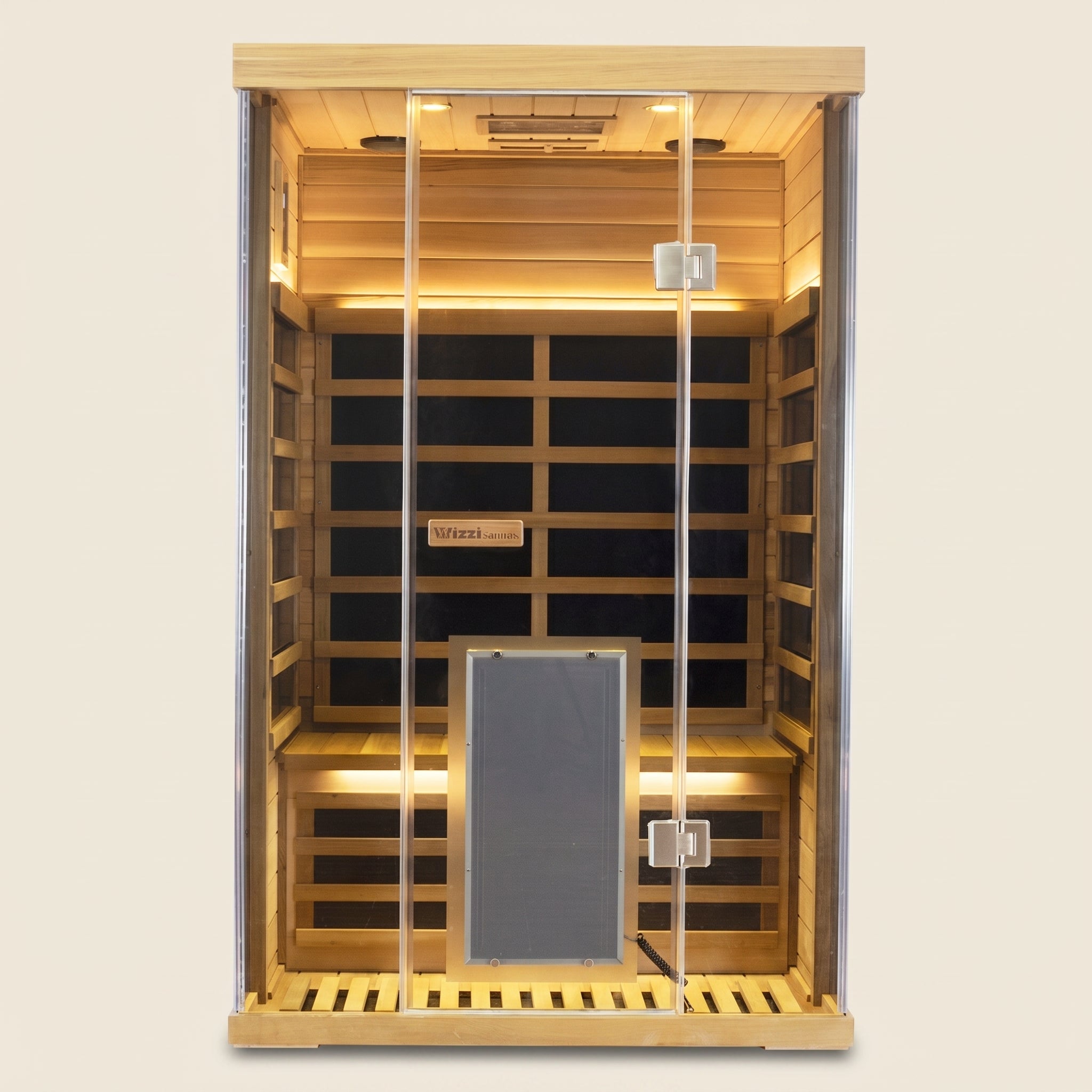 2-Person Red Cedar Full-Glass Sauna