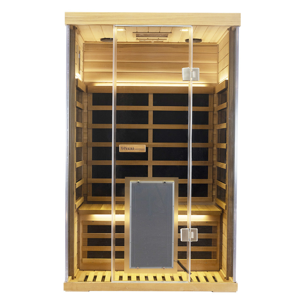 2-Person Red Cedar Full-Glass Sauna