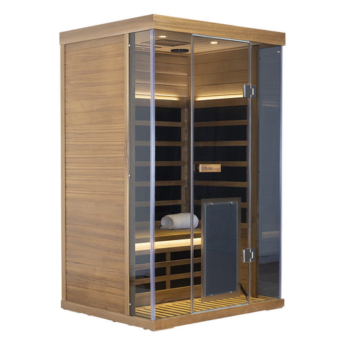 2-Person Red Cedar Full-Glass Sauna