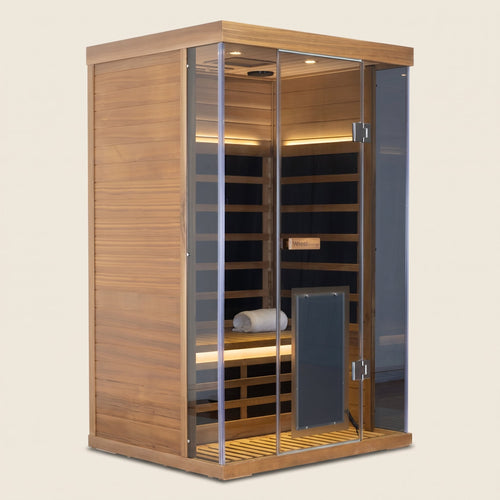 2-Person Red Cedar Full-Glass Sauna